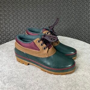 Woodstock Thermolite Duck Boots Green Brown Burgundy Waterproof Women Size 6‎